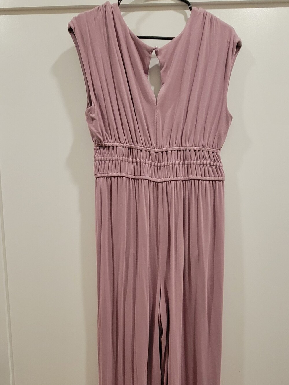 Wide Leg Jumpsuit In Light Purple - Picture 4 of 5